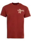 Moncler Red Printed-logo T-shirt In Red
