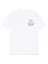 Moncler Men Cotton Pack Of Three Logo Patch T-shirts In White