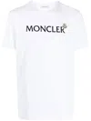 Moncler T-shirt With Flocked Logo In White