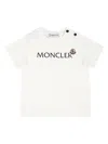 Moncler Cotton Jersey Logo T-shirt In White