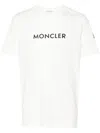 Moncler T-shirt With Flocked Logo In White