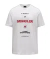 Moncler Logo Print T-shirt In White