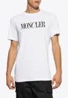 Moncler Logo Print T-shirt In White