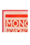 Moncler Printed Terry Beach Towel In Orange