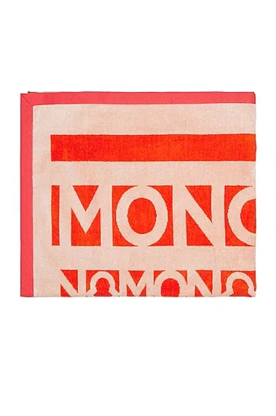 MONCLER LOGO PRINT TOWEL