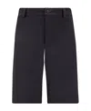 Moncler Logo-print Wide Shorts In Black