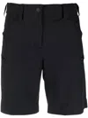 Moncler Logo-print Wide Shorts In Schwarz