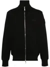 Moncler Black Bonded Sweatshirt In Black