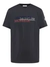 Moncler Logo-printed Cotton T-shirt In Multi
