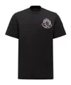 Moncler Logo-embellished Jersey T-shirt In Black