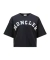 Moncler Short-sleeve T-shirt With Logo In Blue