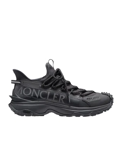 Moncler Black Nylon Sneakers