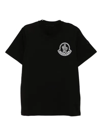 Moncler Logo-printed T-shirt In Black