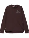 Moncler Logo-printed T-shirt In Brown