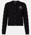 Moncler Logo Quilted Wool-blend Cardigan