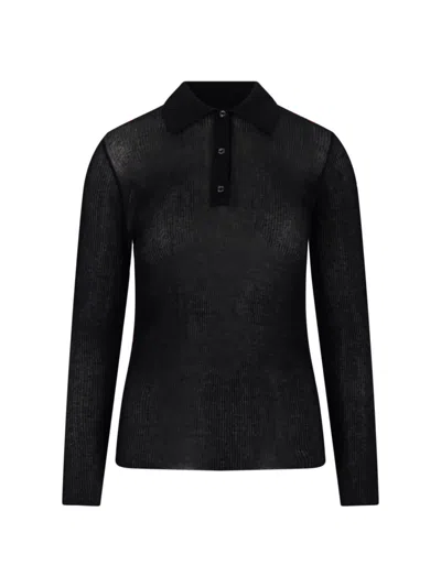 MONCLER LOGO RIBBED TOP