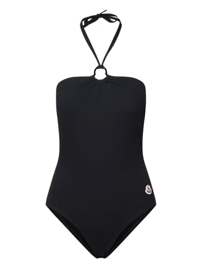 Moncler Logo Ring One-piece In Black