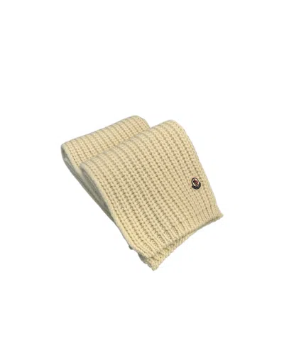 Moncler Logo Scarf In Brown