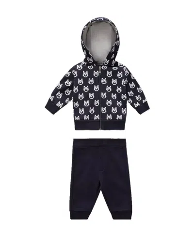 Moncler Logo Set In Black