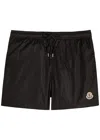 Moncler Swim Shorts With Elastic Waistband And Pockets In Black
