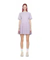 Moncler Logo Short-sleeved Dress In Purple