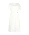 Moncler Logo Short-sleeved Dress In White