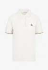 Moncler Logo Short-sleeved Polo T-shirt In White