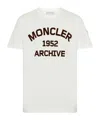 Moncler Logo Printed Short-sleeved T-shirt In White
