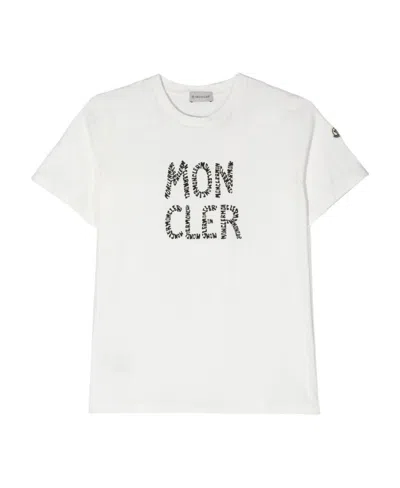 Moncler Logo Short-sleeved T-shirt In White
