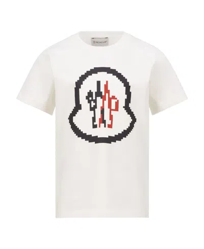 Moncler Logo Short-sleeved T-shirt In White