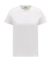Moncler Short-sleeved Crewneck T-shirt In White