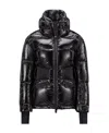Moncler Logo Short Style Down Jacket In Black