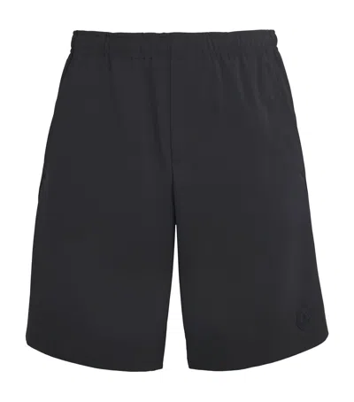 Moncler Logo Shorts In Black