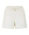 Moncler Logo-patch Drawstring Shorts In Neutral