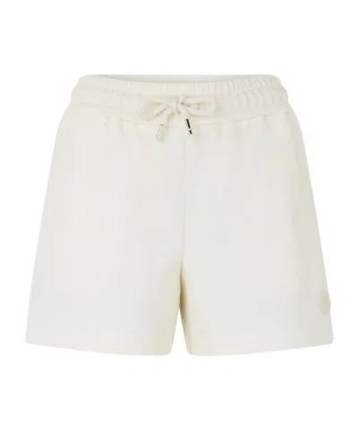 Moncler Logo Shorts In Neutral