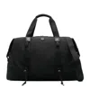 Moncler Water-repellent Tech Duffle Bag With Leather Trim In Black