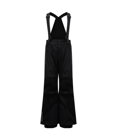 Moncler Logo Ski Casual Pants In Black