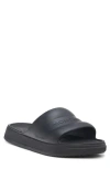 Moncler Altive Slide Sandals Open Toe Flat In Black