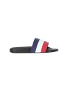 Moncler Black Rubber Basile Sliders