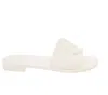 Moncler Mon Logo-appliqué Slides In Milky White