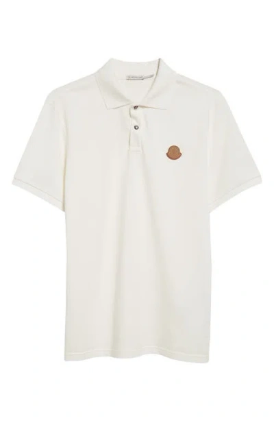 MONCLER MONCLER LOGO SNAP PLACKET COTTON POLO
