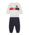 Moncler Logo Sportswear Set In Black