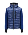 Moncler Logo Stitching Quilted Down Jacket In Blue