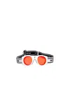 Moncler Logo-strap Sunglasses In White