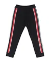Moncler Logo-stripe Cotton Track Pants In Blue