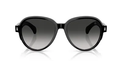 Moncler Logo Sunglasses In Black