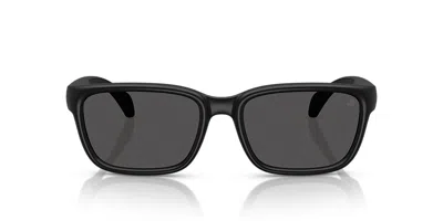Moncler Logo Sunglasses In Matte Black