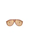 Moncler Unisex Sunglasses Me6001 Fhaite In Nude