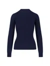 Moncler Logo Sweater In Blue