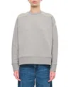 Moncler Sweatshirt With Logo In Grey